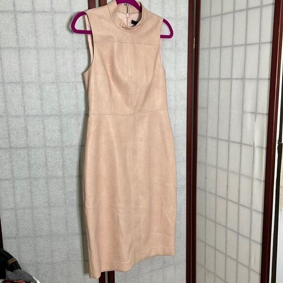 BCBGMAXARAZIA FAUX‎ LEATHER DRESS Size S - Picture 1 of 8